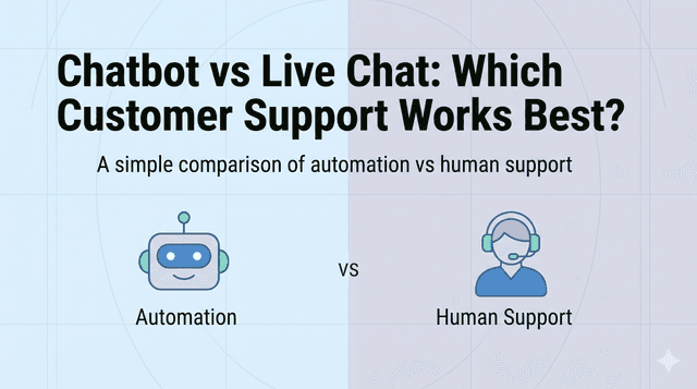 Chatbot vs Live Chat: Which Customer Support Works Best?