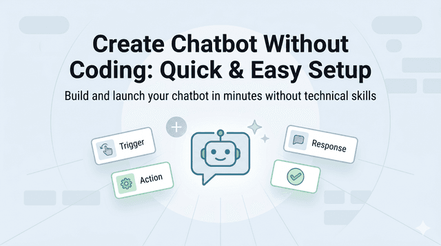 Create Chatbot Without Coding: Quick & Easy Setup