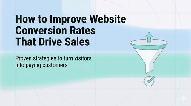 How to Improve Website Conversion Rates That Drive Sales