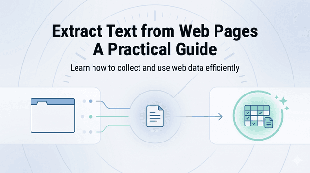 Extract Text from Web Pages A Practical Guide