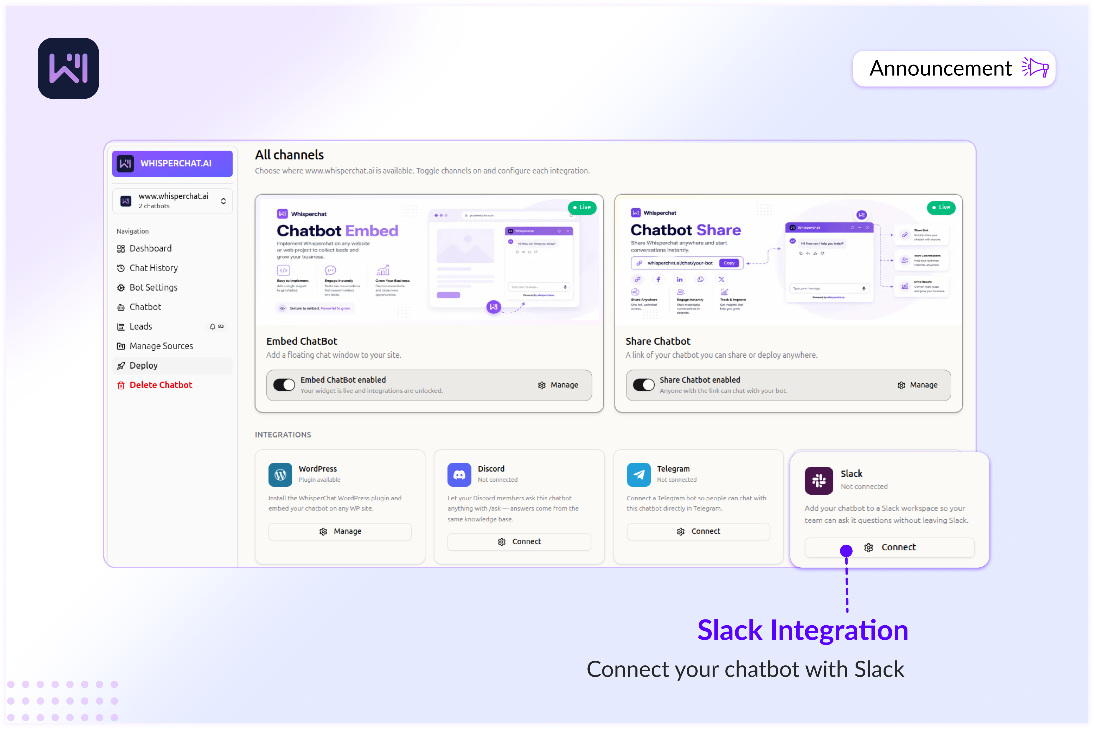 Changelog: Slack Integration